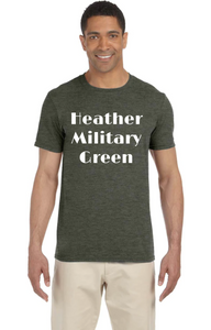 Gildan SoftStyle Tee Heather military Green