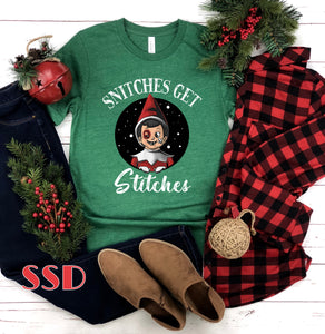 Snitches Get Stitches Christmas Shirt