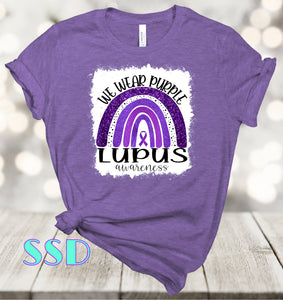 We Wear Purple Lupus w/ Bleach Spot Transfer