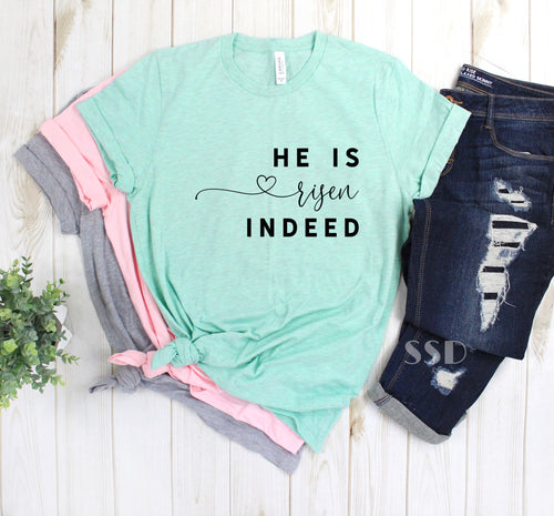 He Is Risen Indeed Heart Transfer