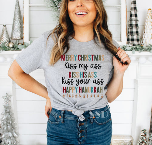 Merry Christmas Kiss My Ass Transfer