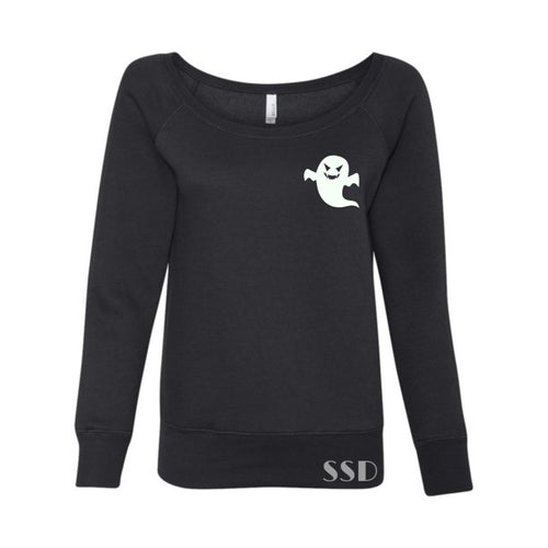 Glow In The Dark Ghost Vampire Transfer Pocket/Sweatpants Size