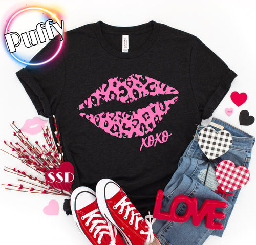 Puffy Leopard Lips Transfer