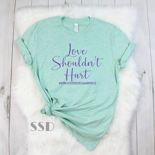 Love Shouldn’t Hurt Domestic Violence Awareness Transfer