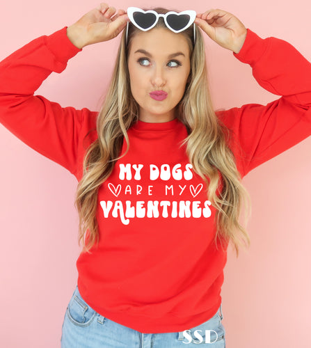My Dogs Are My Valentines Transfer