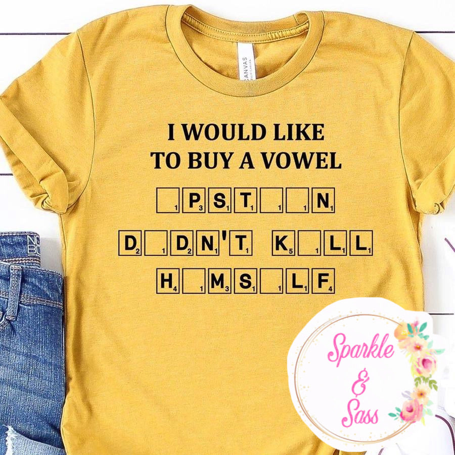 Buy A Vowel T-Shirt