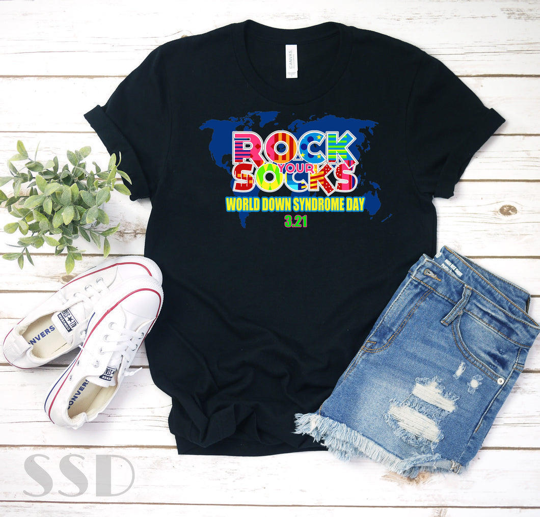 Rock Your Socks Down Syndrome T-shirt